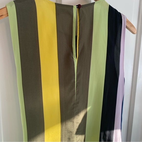 Diane von Furstenberg Sedona silk top, multi print, faux-wrap style, Size Medium - Picture 8 of 13